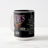 Tasse de zodiaque de signe de naissance de Taureau (Devant gauche)