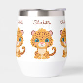 Tasse d'eau pour enfants avec bébé léopard mignon (Gauche)