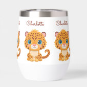 Tasse d'eau pour enfants avec bébé léopard mignon (Arrière)