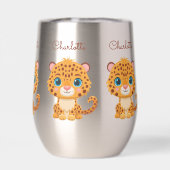 Tasse d'eau pour enfants avec bébé léopard mignon  (Arrière)