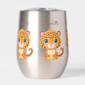 Tasse d'eau pour enfants avec bébé léopard mignon  (Avant)