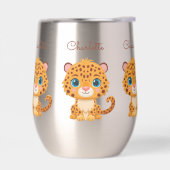 Tasse d'eau pour enfants avec bébé léopard mignon  (Gauche)