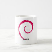tasse debian de ninja de Linux - ambihand (Centre)