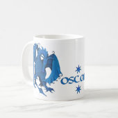 Tasse debout bleue de dragon - oscar (Devant gauche)