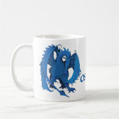 Tasse debout bleue de dragon - oscar (Gauche)
