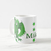 Tasse debout de dragon vert pour Mike (Devant gauche)