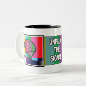 Tasse "débranchez signal" (Devant gauche)