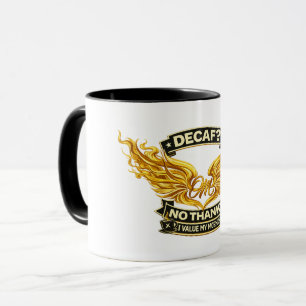 Tasse Decaf No Thanks   Cadeau drôle anti-décaféin