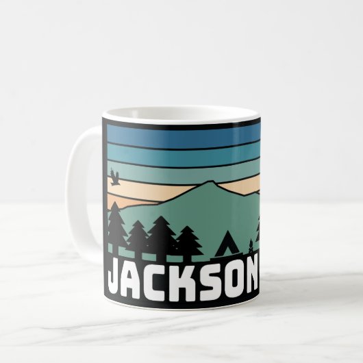 Tasse Décalcomanie Jackson Hole WY (Devant gauche)