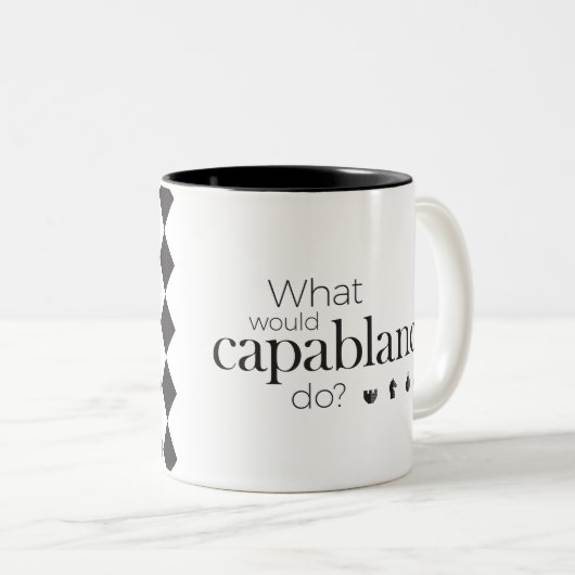 Tasse d'échecs : Que Capablanca ferait-il ? (Devant droit)