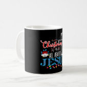 Tasse Déclarative Croix et Cloches de Noël (Devant gauche)