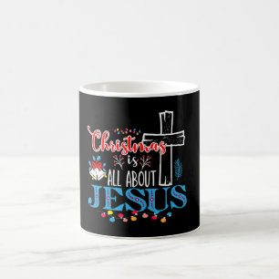 Tasse Déclarative Croix et Cloches de Noël
