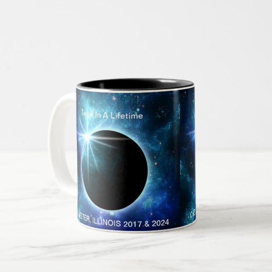 Tasse d'éclipse totale de Chester l'Illinois 2017 (Devant gauche)