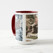 Tasse d'école de pelouse de cerise avec des photos (Devant gauche)