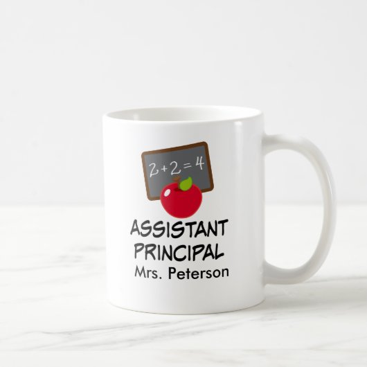 Tasse d'école personnalisée par directeur adjoint (Droite)