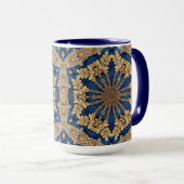 Tasse décorative Bleu Or (Devant droit)