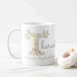 Tasse décorative de monogramme de la significatio