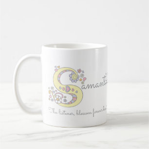 Tasse décorative de monogramme de la significatio