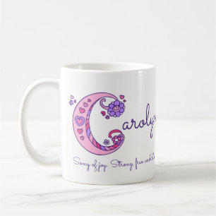 Tasse décorative de monogramme de la significatio