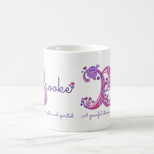 Tasse décorative de monogramme de la signification (Centre)