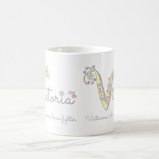 Tasse décorative de monogramme de la signification (Centre)