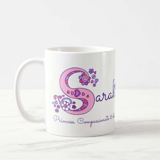Tasse décorative de monogramme de la signification (Gauche)