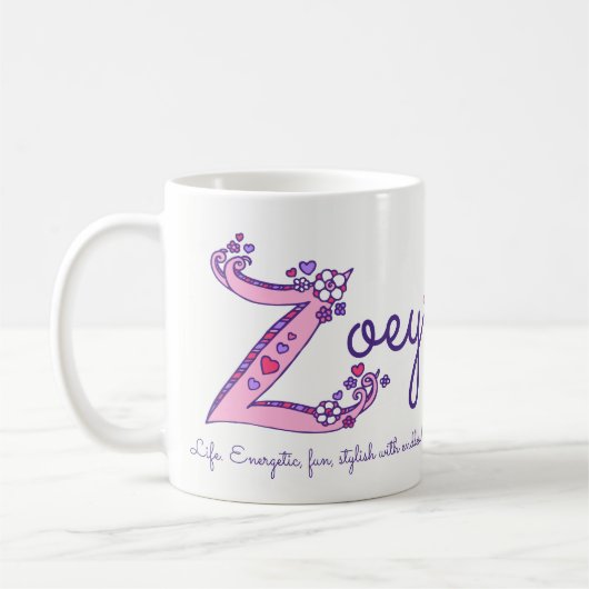 Tasse décorative de monogramme de la signification (Gauche)