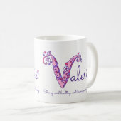 Tasse décorative de monogramme de la signification (Devant droit)