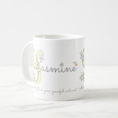 Tasse décorative de monogramme de la signification (Devant gauche)