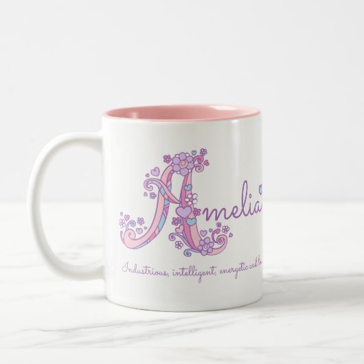 Tasse décorative de monogramme de la signification (Gauche)