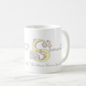 Tasse décorative de monogramme de la signification (Devant droit)