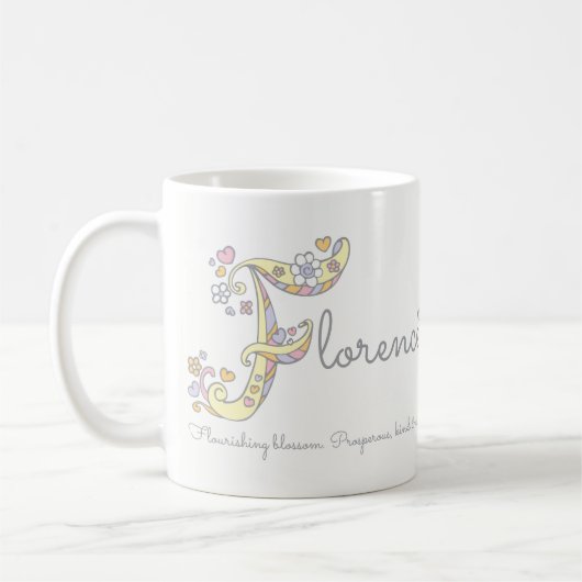 Tasse décorative de monogramme de la signification (Gauche)