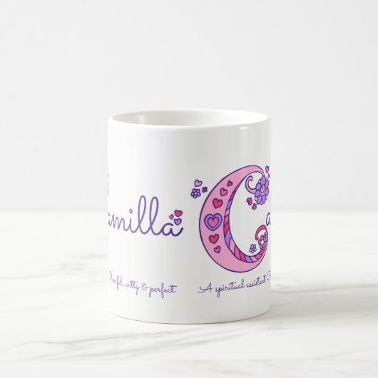 Tasse décorative de monogramme de la signification (Centre)