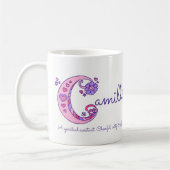 Tasse décorative de monogramme de la signification (Gauche)