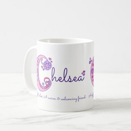 Tasse décorative de monogramme de la signification (Devant gauche)