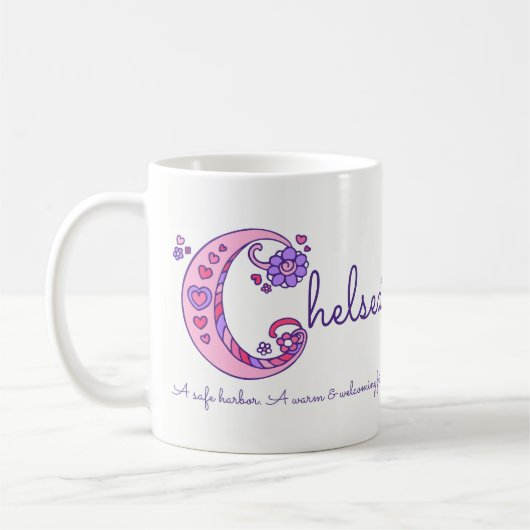 Tasse décorative de monogramme de la signification (Gauche)
