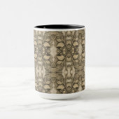 Tasse décorative élégante moderne en or (Centre)