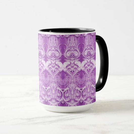 Tasse décorative violette (Devant droit)