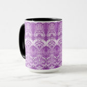 Tasse décorative violette (Devant gauche)