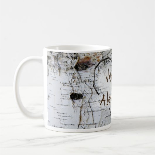 Tasse découpée rustique de coeur d'arbre de (Gauche)