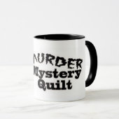 Tasse d'édredon de meurtre et mystère (Devant droit)