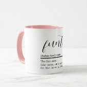 Tasse Définition Tatie (Devant gauche)