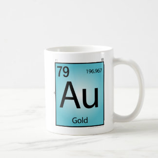 Tasse d'élément d'or (Au)