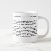 Tasse d'éléphant d'adresse de Gettysburg (Droite)