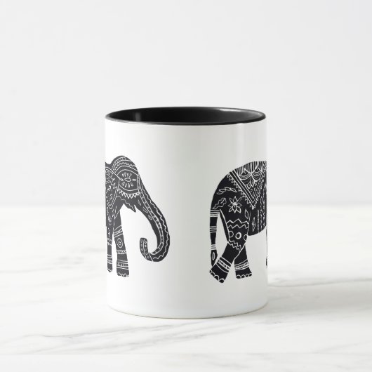 Tasse d'éléphant d'Africain noir (Centre)