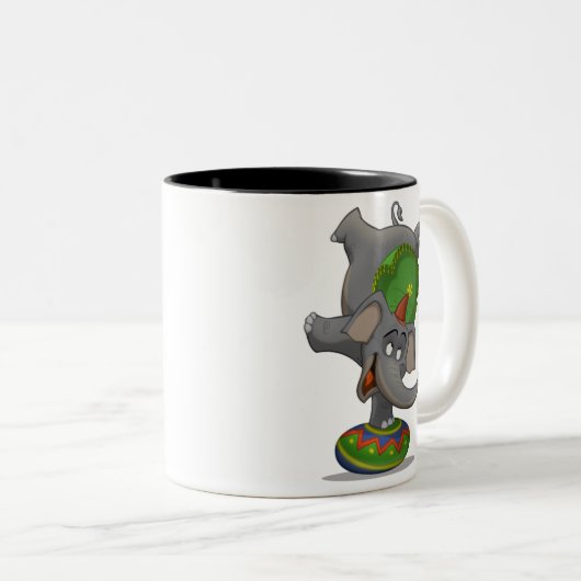 Tasse d'éléphant de cirque (Devant droit)
