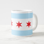 Tasse d'éléphant de drapeau de Chicago (Devant droit)