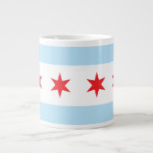 Tasse d'éléphant de drapeau de Chicago (Devant)