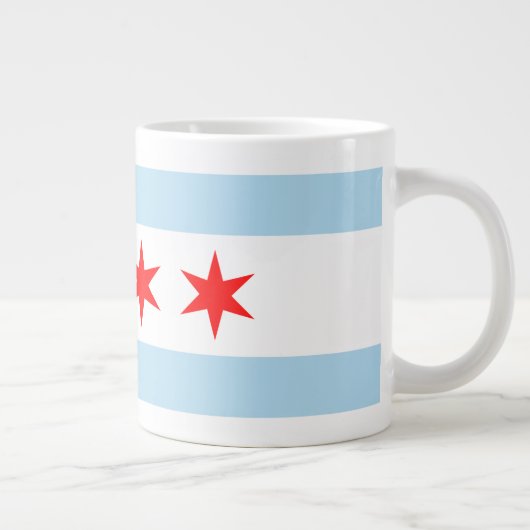 Tasse d'éléphant de drapeau de Chicago (Droite)