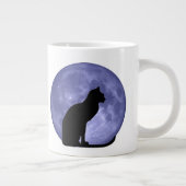 Tasse d'éléphant de lune bleue de chat noir (Droite)